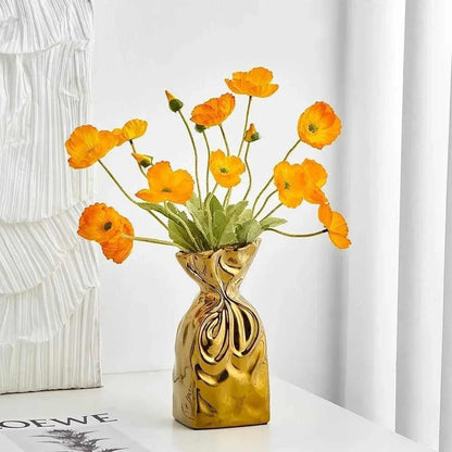 Electroplated Ceramic Vase